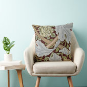 ウィリアムモリスヴィンテージフローラフラワーホワイトレッド クッション (椅子)