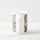 ウィリアムモリスヴィンテージフローラフラワーホワイトレッド ボーンチャイナマグカップ (裏面)