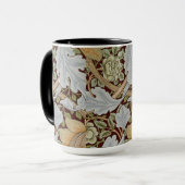 ウィリアムモリスヴィンテージフローラフラワーホワイトレッド マグカップ (正面左)