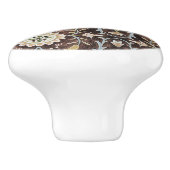 ウィリアムモリスヴィンテージフローラブラウンブルーグリーン セラミックノブ (側面)