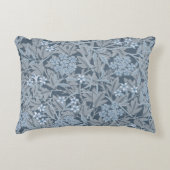 ウィリアムモリスヴィンテージフローラブルージャスミン アクセントクッション (正面)