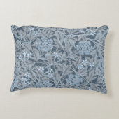 ウィリアムモリスヴィンテージフローラブルージャスミン アクセントクッション (裏面)