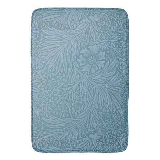 ウィリアムモリスヴィンテージフローラブルーフラワーズ バスマット (正面縦)