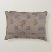 ウィリアムモリスヴィンテージフローラルパターンブロージブルー アクセントクッション (裏面)