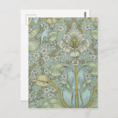 ウィリアムモリスヴィンテージフローラ春チケット ポストカード (正面/裏面)