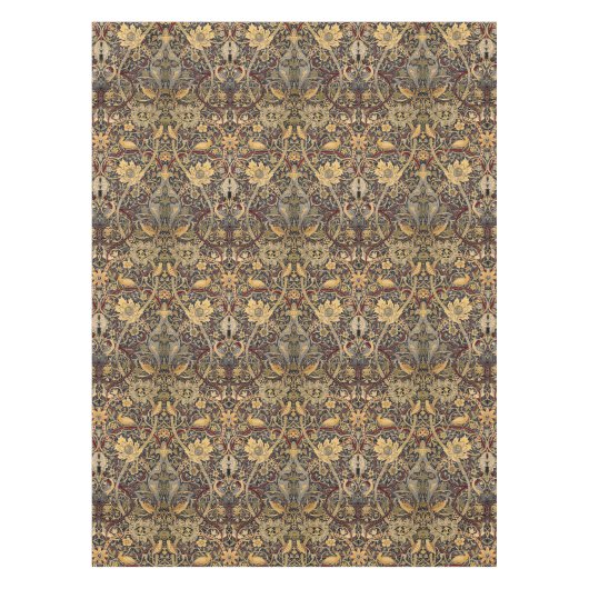 ウィリアムモリスヴィンテージブルマーズウッドカーペットパターン テーブルクロス (正面)