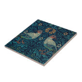 ウィリアムモリスヴィンテージブルーバードパターン タイル (側面)