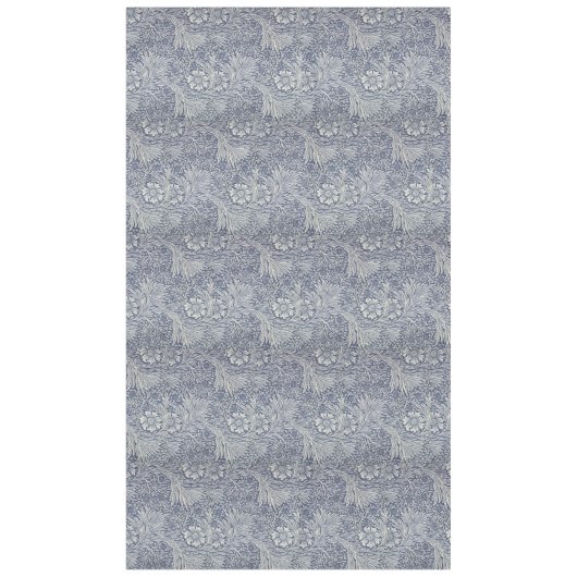 ウィリアムモリスヴィンテージブルーフローラルパターン テーブルクロス (正面)