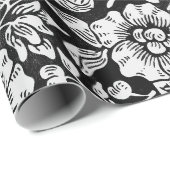 ウィリアムモリスヴィンテージブルーフローラルパターン ラッピングペーパー (ロールコーナー)