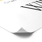 ウィリアムモリスヴィンテージホワイトワイルドフラワーブランチ ポスター (角)