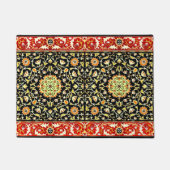 ウィリアムモリスヴィンテージラグフローラデザイン ドアマット (正面)