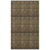 ウィリアムモリスヴィンテージレッドローズアンドゴールデンつる植物 テーブルクロス (正面)