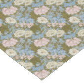 ウィリアムモリスヴィンテージ花花柄ピンク テーブルクロス (アングル)