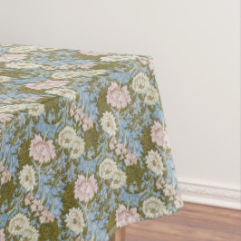 ウィリアムモリスヴィンテージ花花柄ピンク テーブルクロス