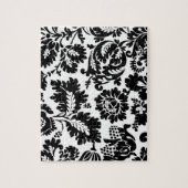 ウィリアムモリスヴェネツィア白黒フローラ ジグソーパズル (縦)