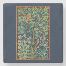 ウィリアムモリス付きストーンコースターキジデザイン ストーンコースター