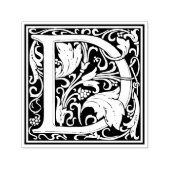 ウィリアムモリス文字Dビクトリアンフローラスタンプ セルフインキングスタンプ (デザイン)