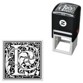 ウィリアムモリス文字Lビクトリアンフローラスタンプ セルフインキングスタンプ (インサイチュ)