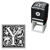 ウィリアムモリス文字Yビクトリアンフローラスタンプ セルフインキングスタンプ (インサイチュ)