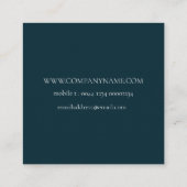 ウィリアムモリス植物図柄名刺 スクエア名刺 (裏面)