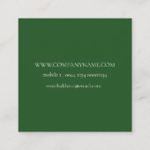 ウィリアムモリス植物図柄名刺 スクエア名刺 (裏面)