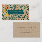 ウィリアムモリス植物図柄名刺 名刺 (正面/裏面)