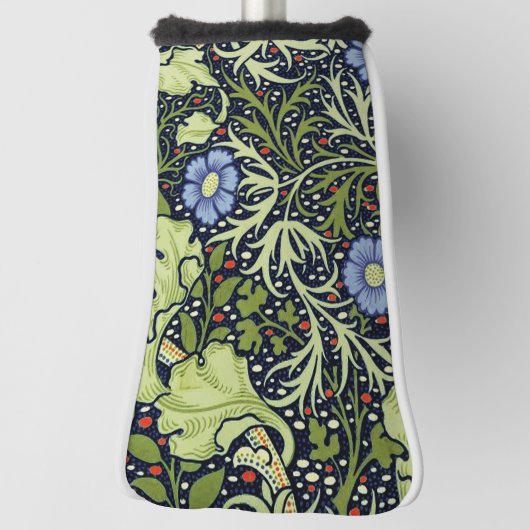 ウィリアムモリス海藻アンティーク花 ゴルフヘッドカバー (回転90)