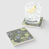 ウィリアムモリス海藻アンティーク花 ストーンコースター (横)