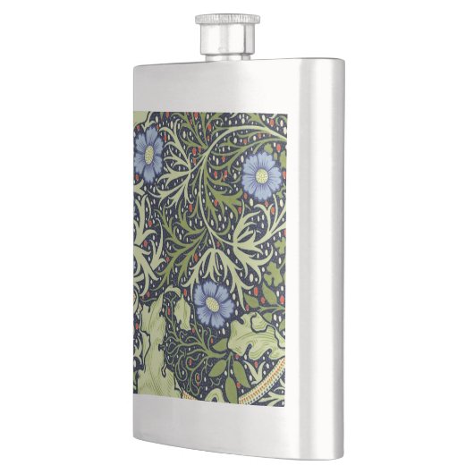 ウィリアムモリス海藻アンティーク花 フラスク (左)