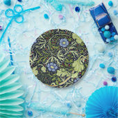 ウィリアムモリス海藻アンティーク花 ペーパープレート (パーティー)