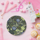 ウィリアムモリス海藻アンティーク花 ペーパープレート (パーティー)