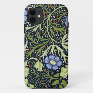 ウィリアムモリス海藻アンティーク花 iPhone 11 ケース
