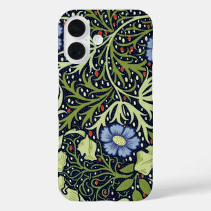 ウィリアムモリス海藻アンティーク花 iPhone 16ケース