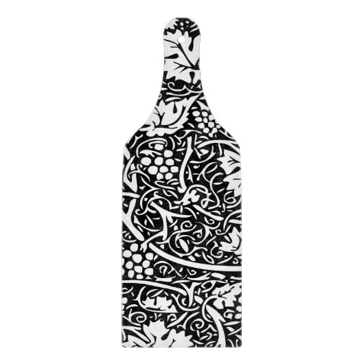 ウィリアムモリス白黒ブドウつる植物 カッティングボード (正面)