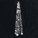 ウィリアムモリス白黒ブドウつる植物 ネクタイ<br><div class="desc">1800年代に多くのヴィンテージフローラ繊維デザインやフローラ壁紙デザインを製造したウィリアム・モリスのヴィンテージブドウつる植物壁紙デザインをベースにしたヴィンテージブドウ壁紙パターン。グレープパターンは彼の会社最高のの一つである。このヴィンテージグレープテキスタイルは、グラフィック詳細の複雑なブドウとブドウのスケッチである。ぶどう好きでワファッションドイン好きビクトリアンに最適な素敵な古い花の柄。</div>