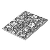 ウィリアムモリス白黒ブドウつる植物 ノートパッド (回転)