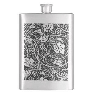 ウィリアムモリス白黒ブドウつる植物 フラスク