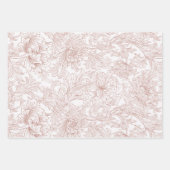 ウィリアムモリス菊の模様のラッピング紙 ラッピングペーパーシート (正面2)