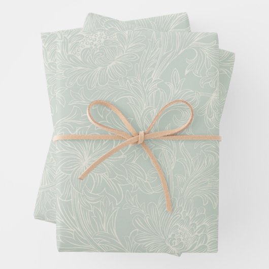 ウィリアムモリス菊の模様のラッピング紙 ラッピングペーパーシート (インサイチュ)