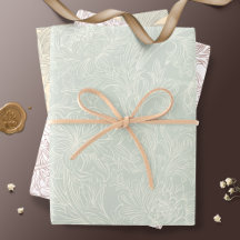 ウィリアムモリス菊の模様のラッピング紙