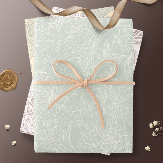 ウィリアムモリス菊の模様のラッピング紙 ラッピングペーパーシート