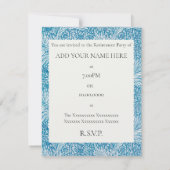 ウィリアムモリス退職パーティの招待状 招待状 (裏面)