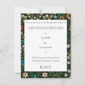 ウィリアムモリス退職パーティの招待状 招待状 (裏面)