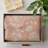 ウィリアムモリス – アールヌーボーワイルドチューリップ – ピーチ 薄葉紙 (ギフト)