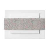 ウィリアムモリス ジャスミン花柄 招待状ベリーバンド (正面例)