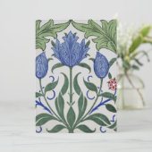 ウィリアムモリス – フローラ壁紙デザイン 招待状 (スタンド正面)