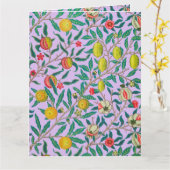 ウィリアムモリス・ポメグラナートViolet Card カード (黄色い花)