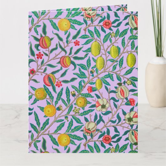 ウィリアムモリス・ポメグラナートViolet Card カード (正面)