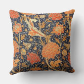 ウィリアムモリスCrayフローラアールヌーボーパターン クッション (裏面)