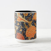 ウィリアムモリスCrayフローラアールヌーボーパターン ツートーンマグカップ (中央)